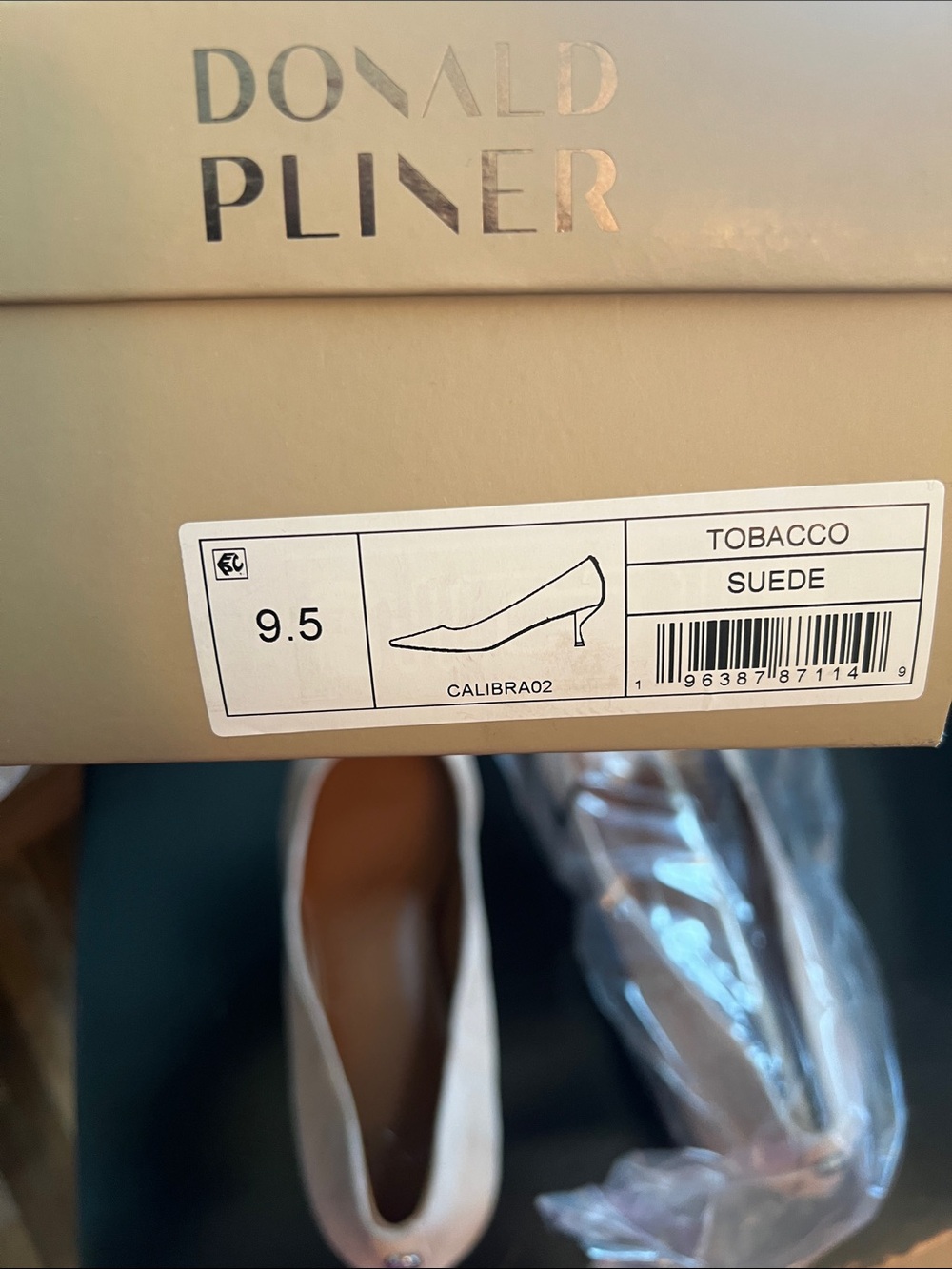 Donald J. Pliner Tobacco Suede pump heels